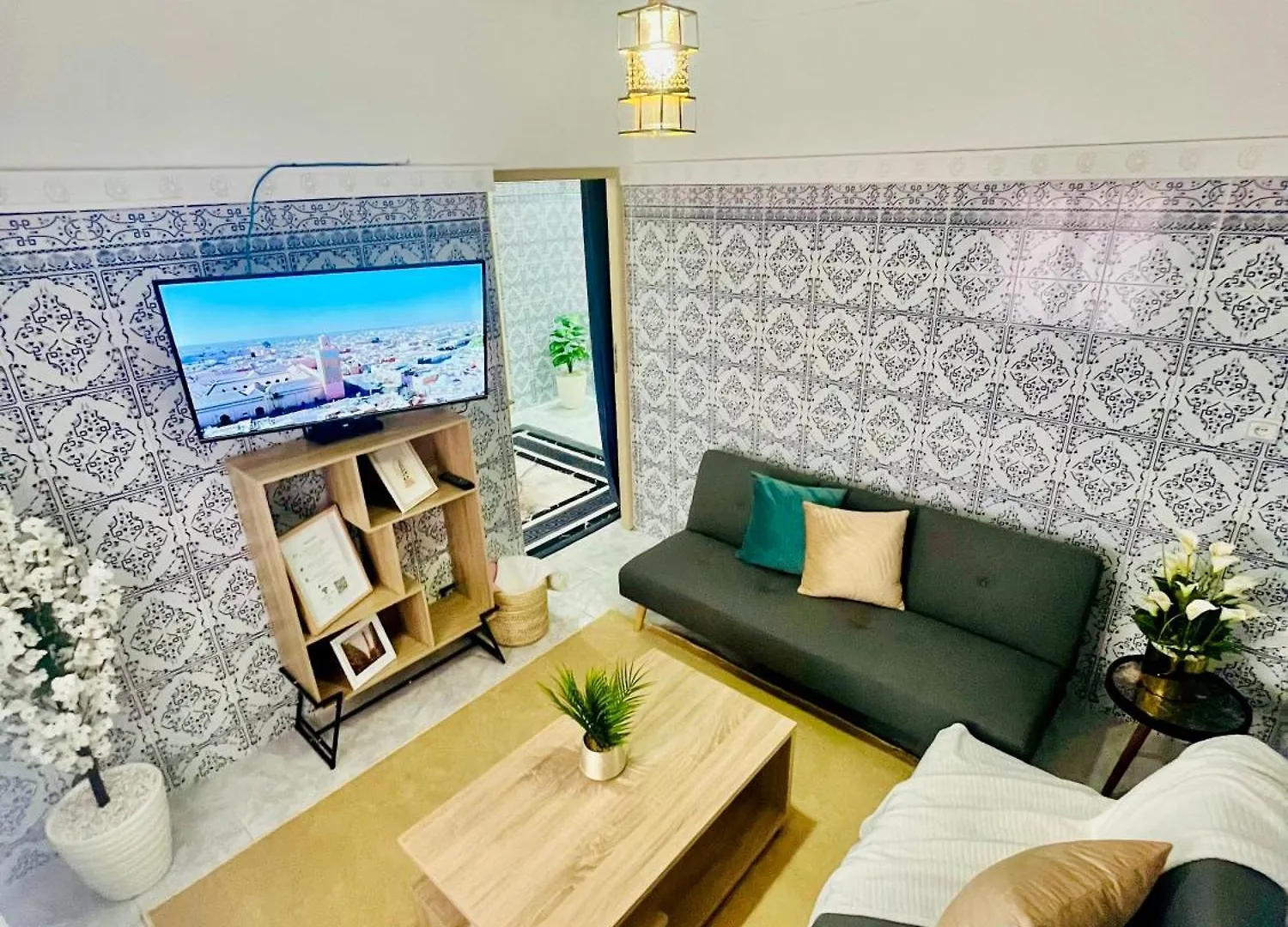 Apartment with nice private terrace&parking Appartement avec jolie terrasse privée et parking Marrakesh